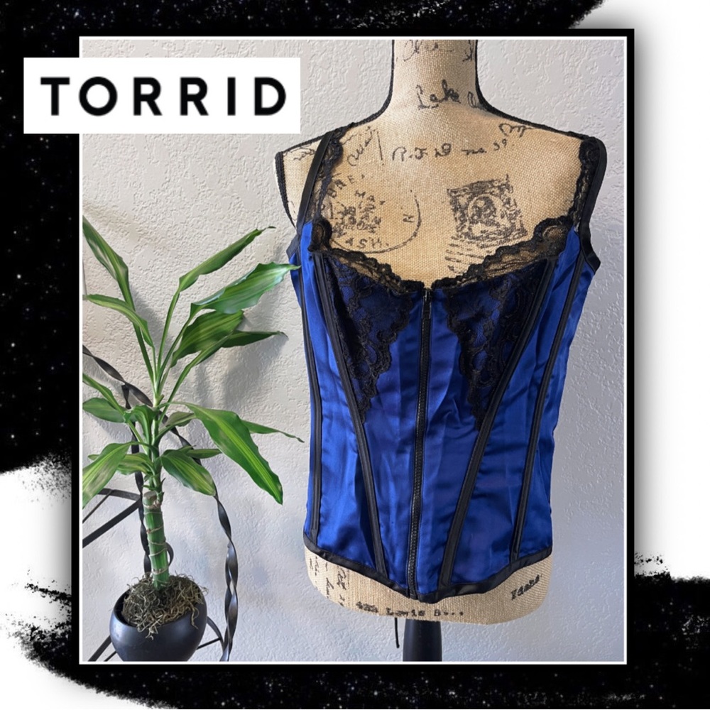 TORRID Cobalt Blue Corset Top #Tblu5corG